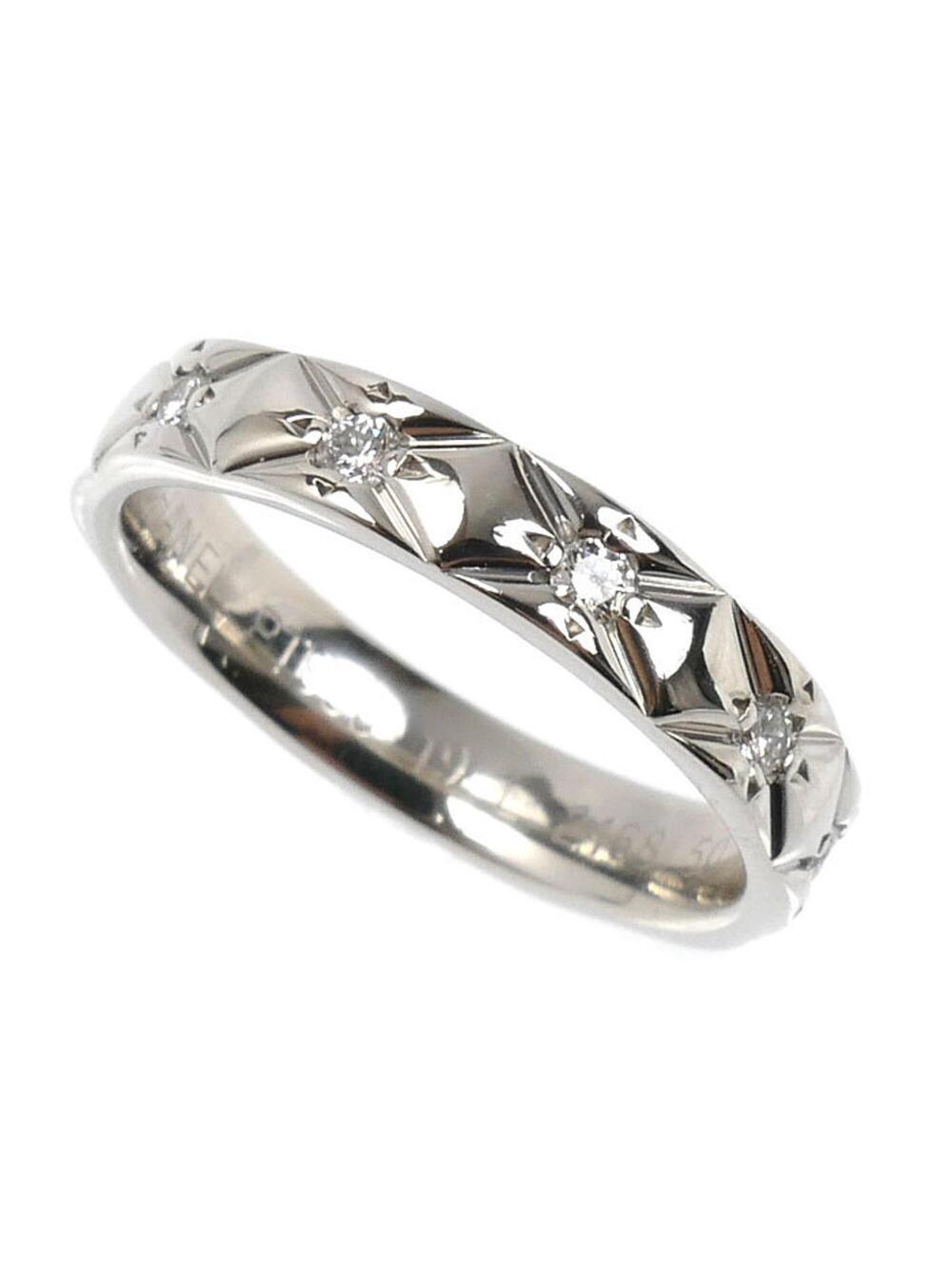 Chanel Ring Platinum With Diamond #275664C17B